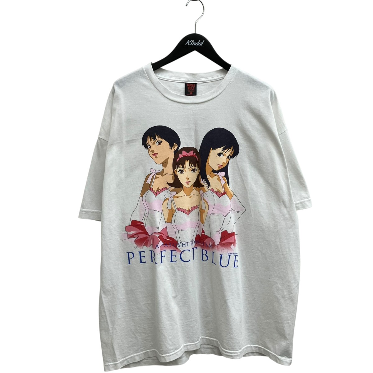 【中古】 GEEKS RULE　 PERFECT BLUE 14 SILKSCREEN PRINTING T SHIRT プリントTシャツ ホワイト 【180326】（ギークス ルール）