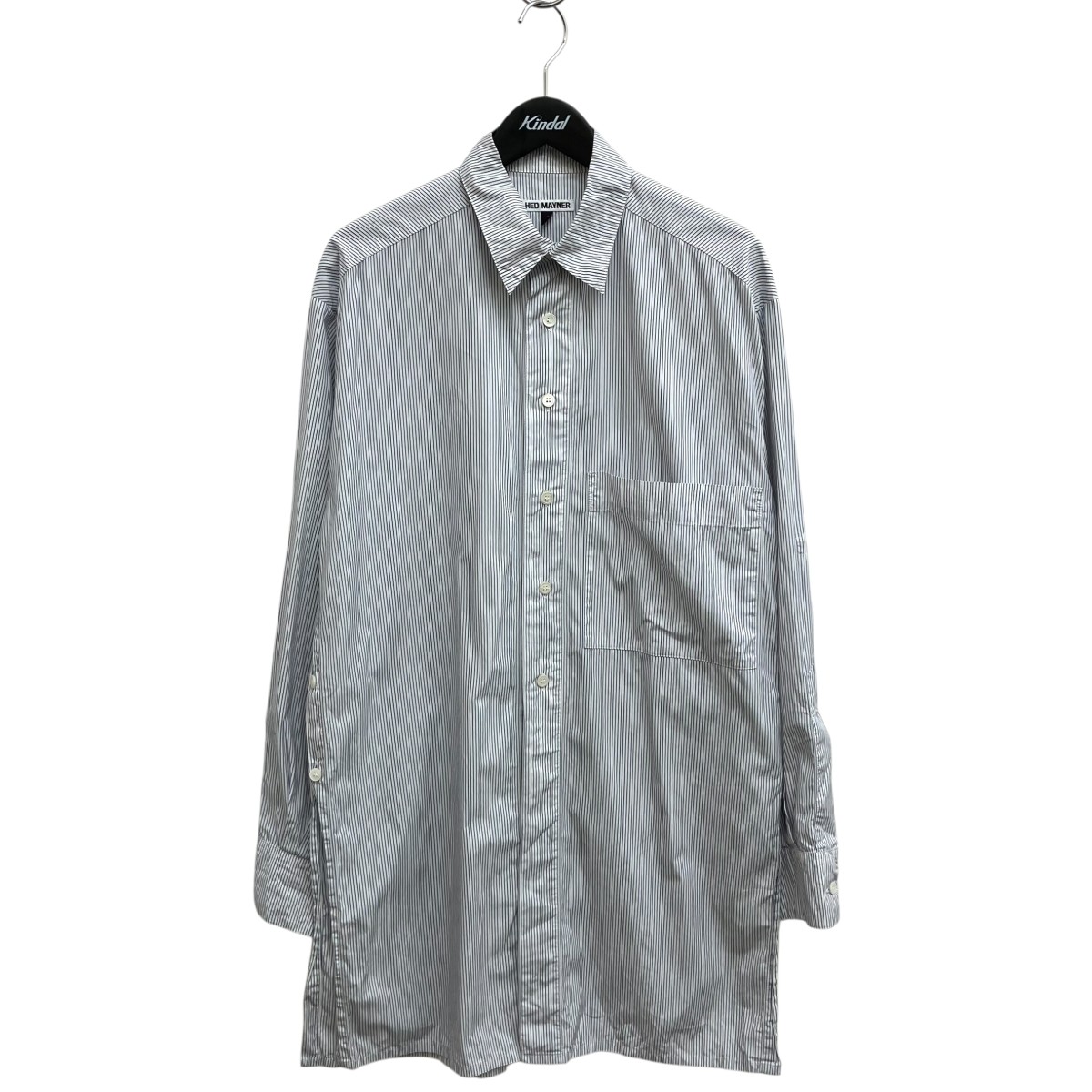 【中古】 Hed Mayner　 長袖シャツ 967717 ネイビー サイズ：M 【180326】（ヘドメイナー）