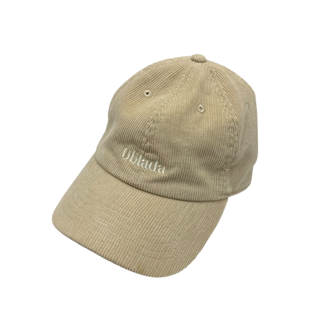 【中古】 OBIADA×NEWHATTAN　 コーデュロイキャップ F2310IT01 ベージュ サイズ：FREE 【180326】（オブラダ）