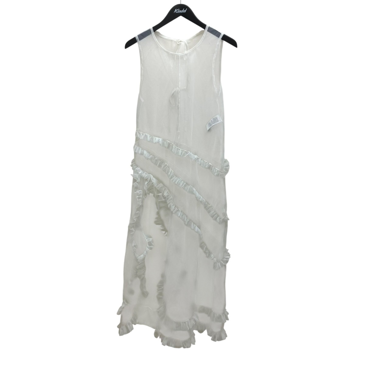 【中古】 furfur　 シースルーワンピース ホワイト サイズ：ONE SIZE 【180326】（ファーファー）