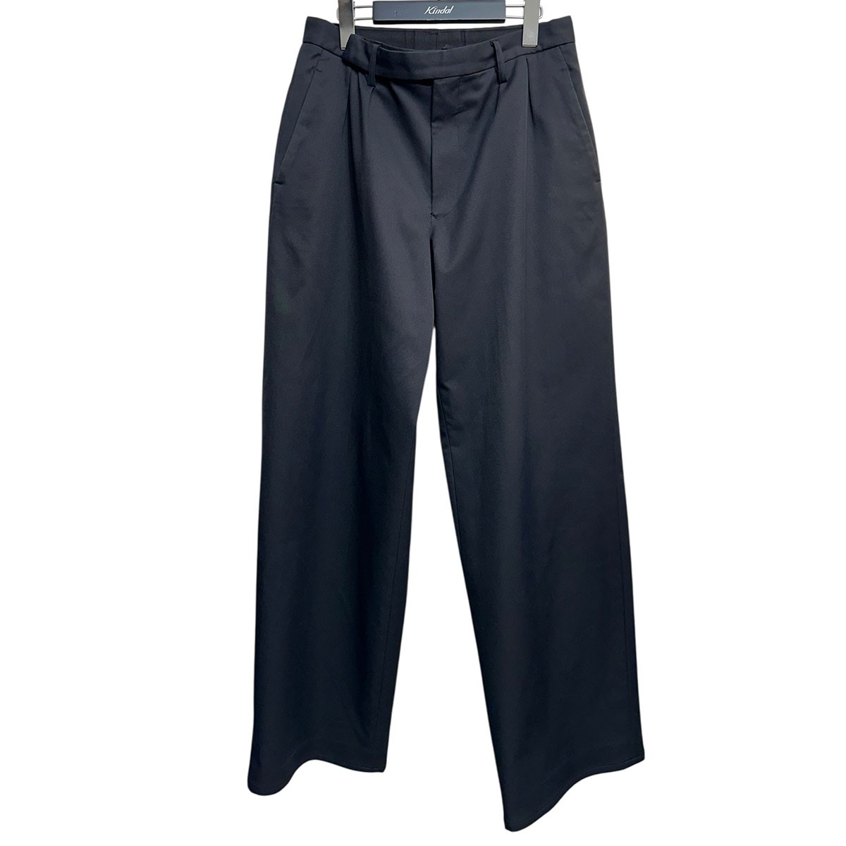 【中古】 dauerbrenner by Edwina Hoerl BUNDFALTENHOSE Wide Straight Trousers ワイドストレートパンツ D47P-02 ブラック(グレーに近い色味) サイズ:S 【170326】(ダワーブレンナーバイエドウィナホール)