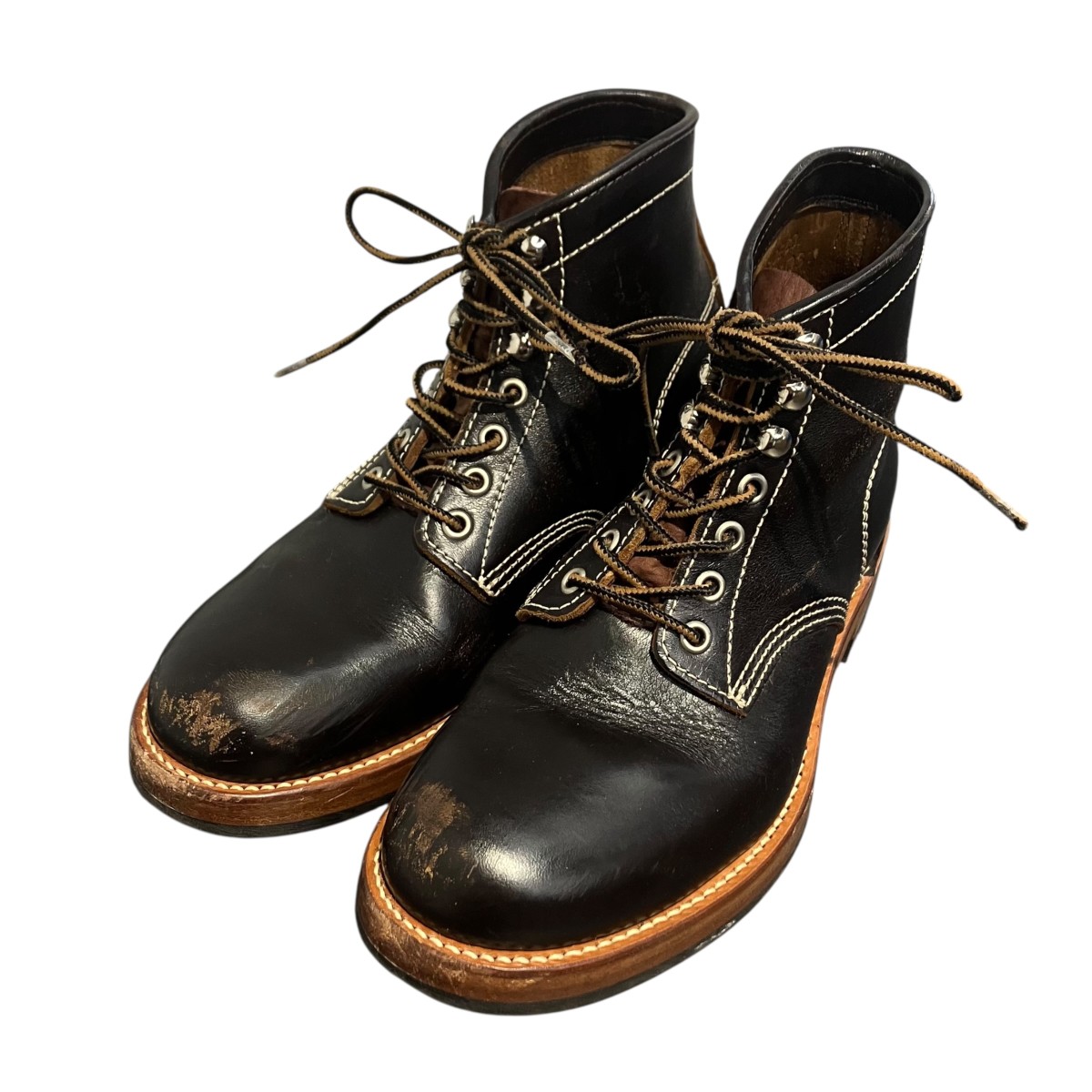 【中古】 THE REAL McCOY’S　 ベアヘッドワーク 編上げブーツ 112-3581 ブラウン サイズ：7 1/2(約25.5cm) 【180326】（リアルマッコイズ）
