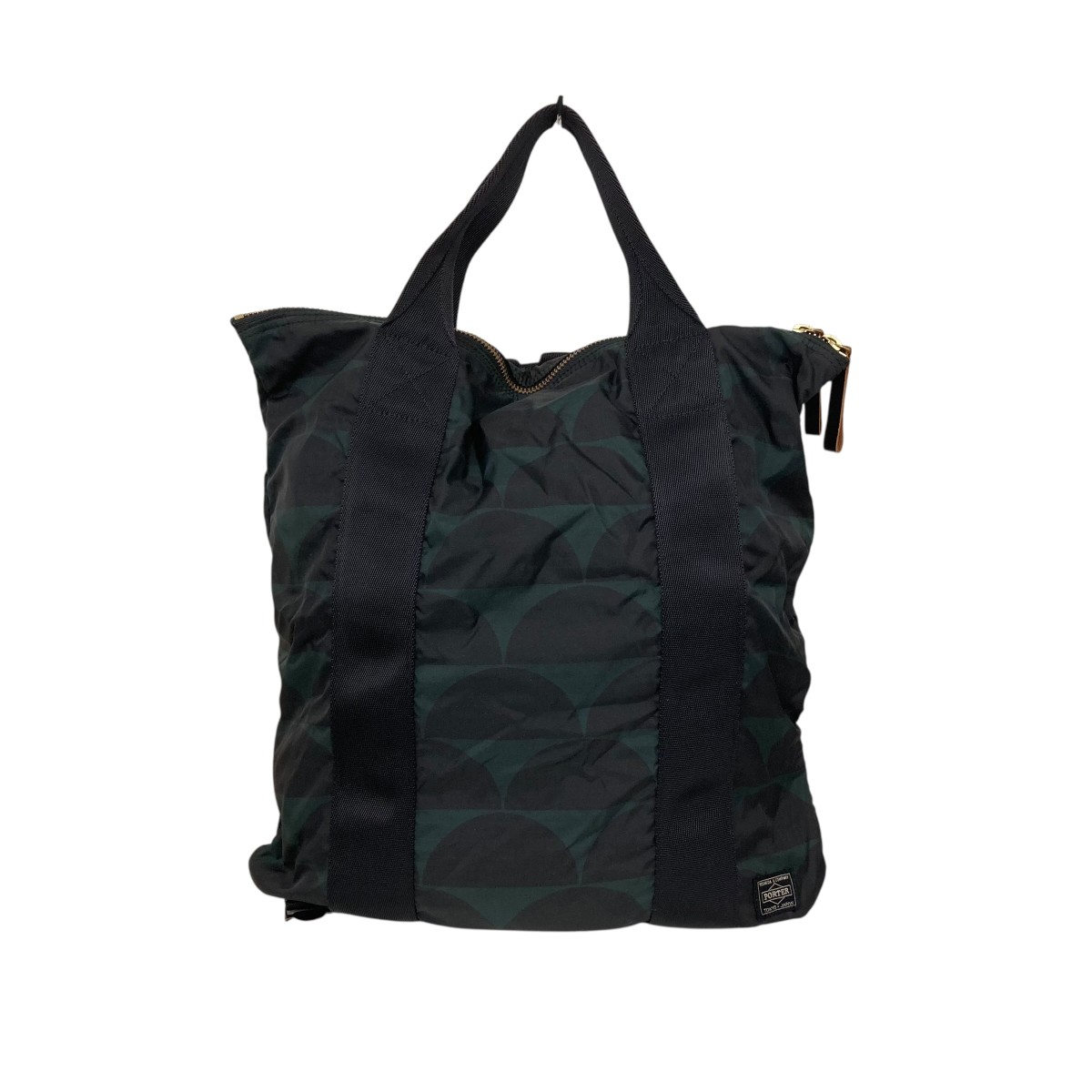 【中古】 MARNI×PORTER　 2WAYバッグ ブラック×グリーン 【180326】（マルニ×ポーター）
