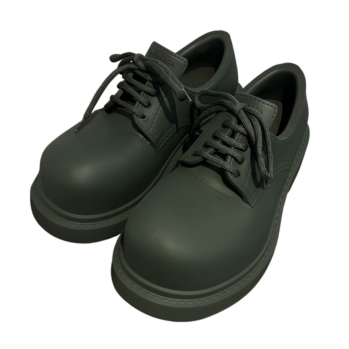 【中古】 BALENCIAGA　 STEROID DERBY ステロイド ダービー シューズ 770703 グリーン サイズ：37(約24.5cm) 【180326】（バレンシアガ）