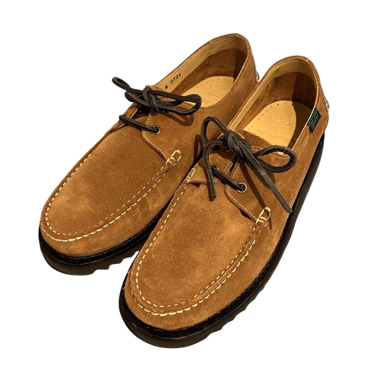 【中古】 PARABOOT×KAPTAIN SUNSHINE　 Domingue レザーシューズ ブラウン サイズ：8(約26.5cm) 【180326】（パラブーツ×キャプテンサンシャイン）