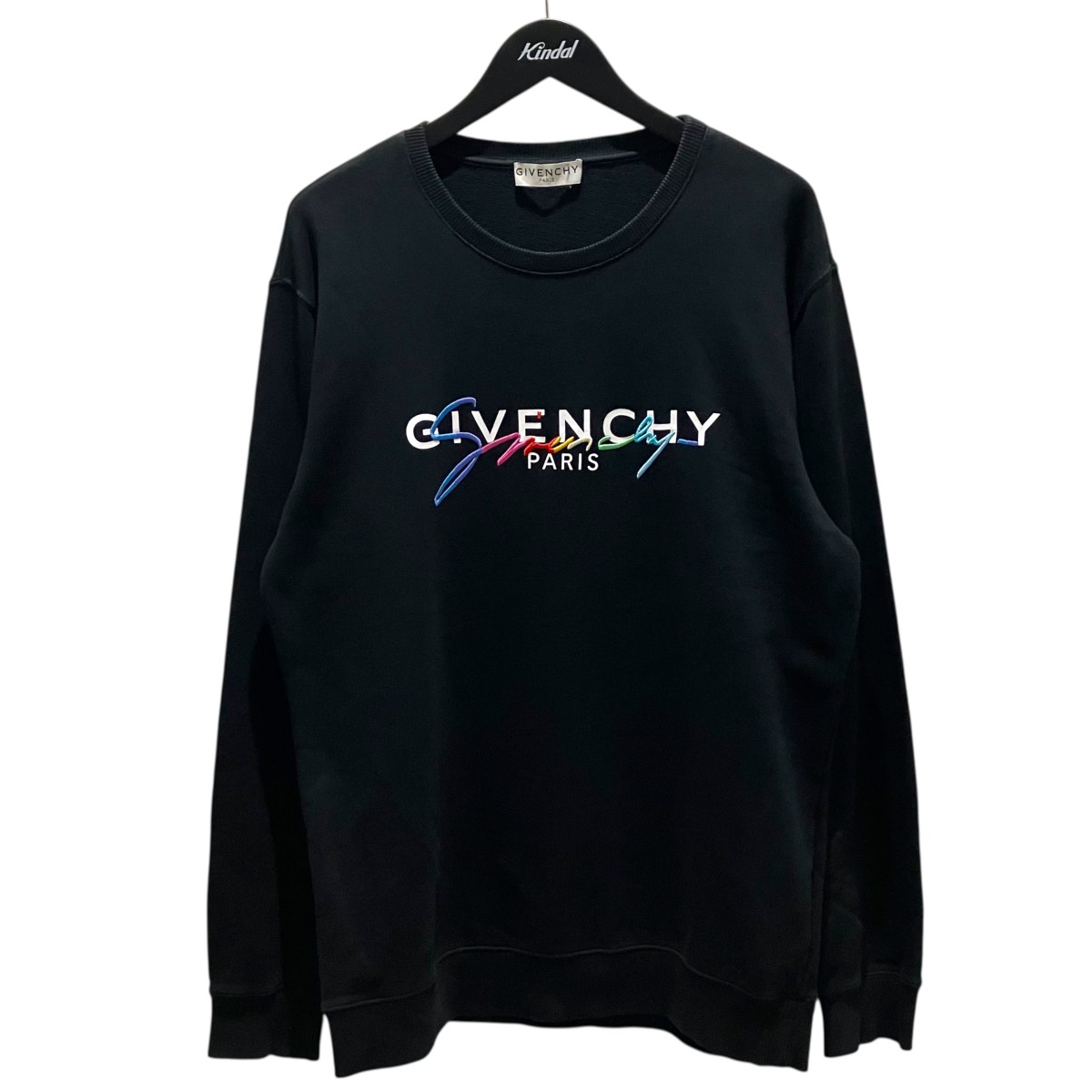 【中古】 GIVENCHY　 ロゴスウェット BMJ03C30AF ブラック サイズ：S 【180326】（ジバンシィ）