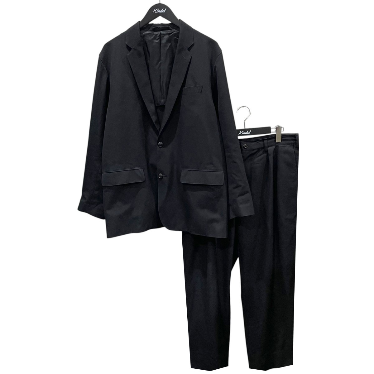 【中古】\u003cBR\u003eSSZ\u003cBR\u003e25AW セットアップ背広 Conference Jcket／Conference Slacks 円卓会議 上衣／スラックス 11-16-0124-803／11-23-1091-803 黒いこと 大きさ：M\u003cBR\u003e【通貨価値思いなおす】
