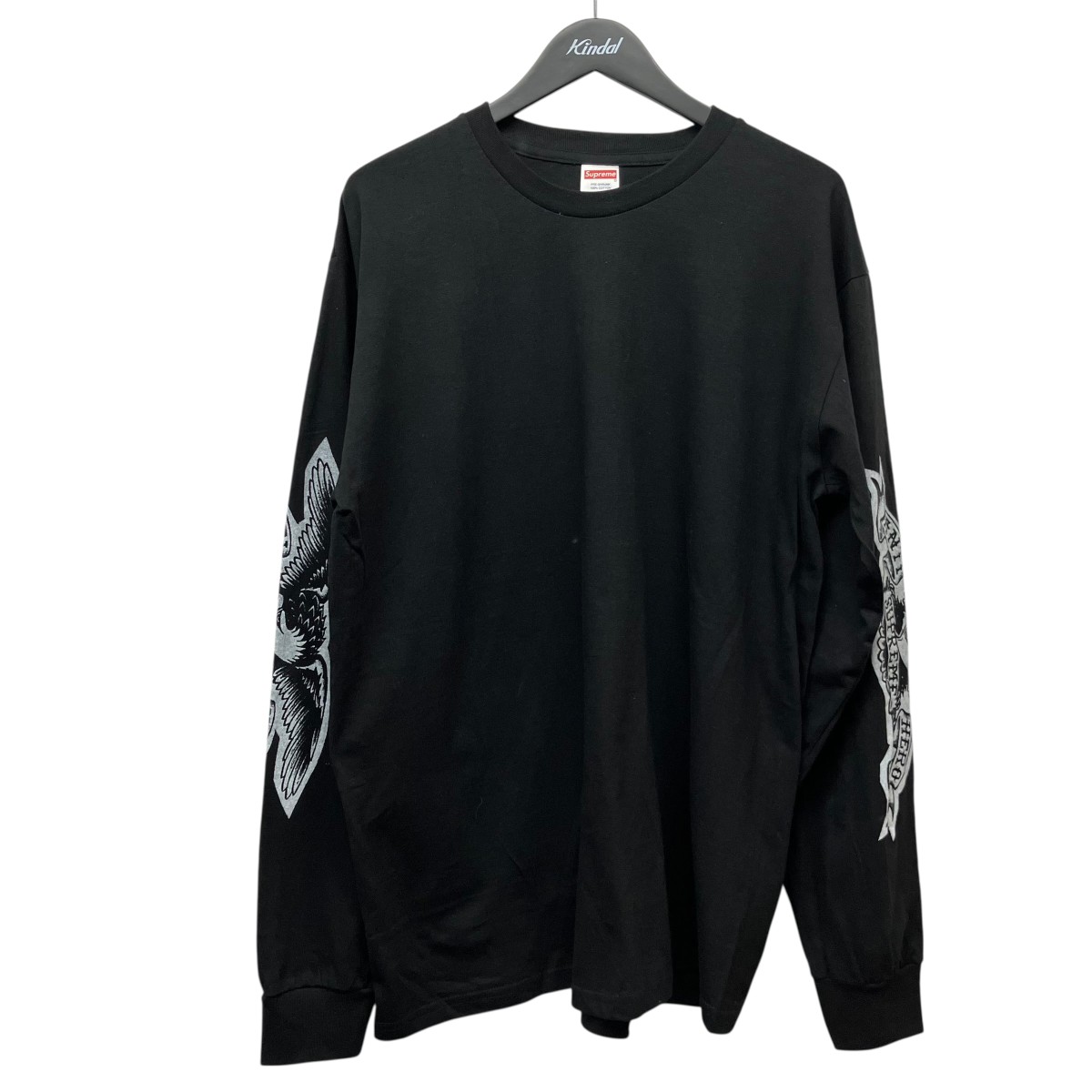 【中古】 SURPEME×ANTI HERO　 25AW「Eagle L／S Tee」イーグルプリントロングTシャツ ブラック サイズ：L 【180326】（シュプリーム×アンタイヒーロー）