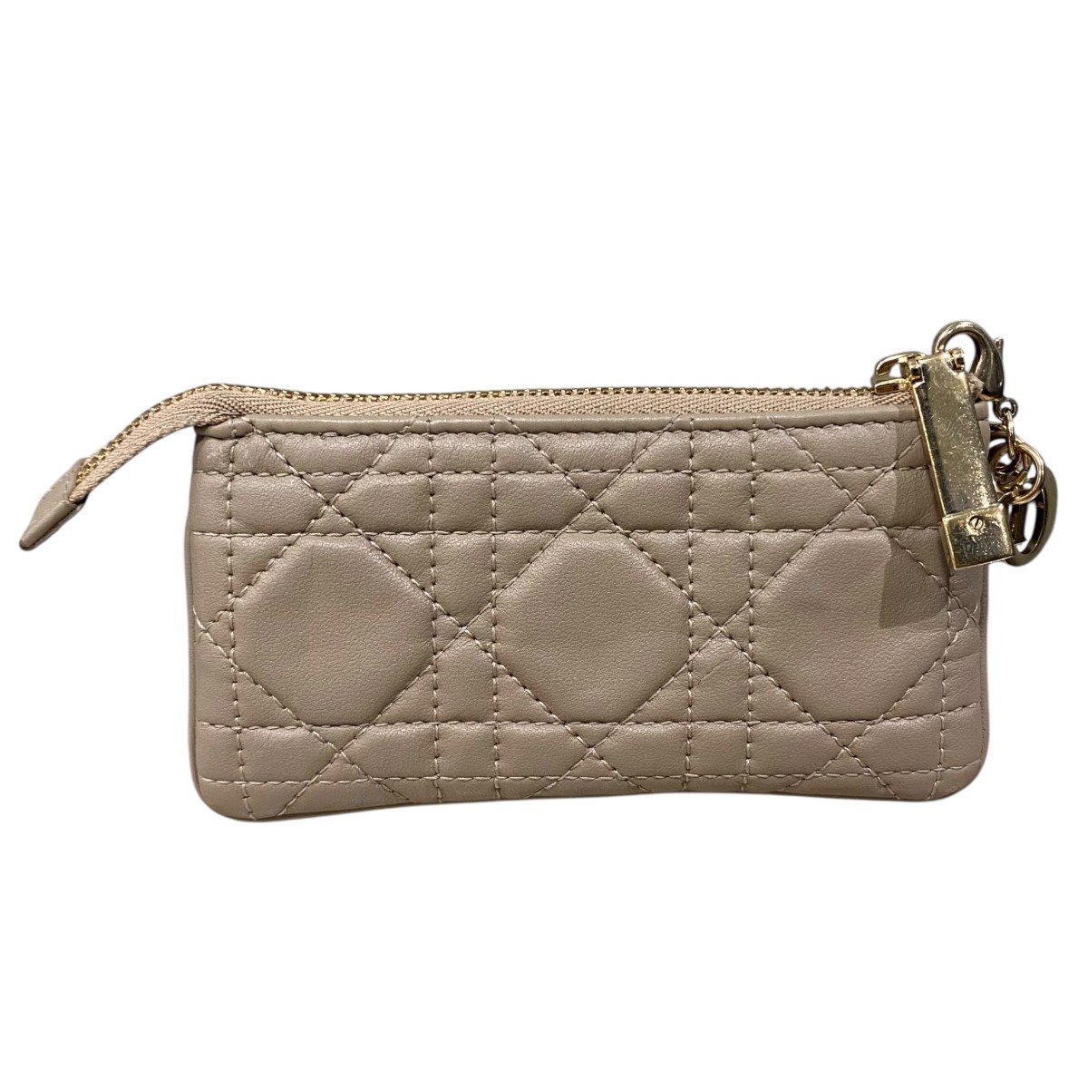 【中古】Christian Dior コインケース ベージュ 【180326】（ディオール）