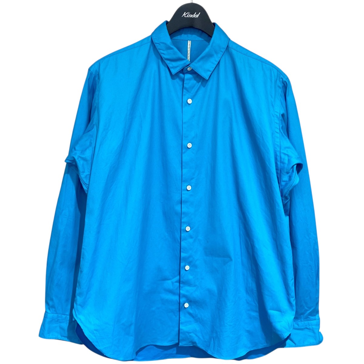 【中古】M’S BRAQUE×ESTNATION別注 デッド買い溜める出どころプルオーバー 21213000E 青色 大きさ：40 【180326】（エムズ 黒いこと）