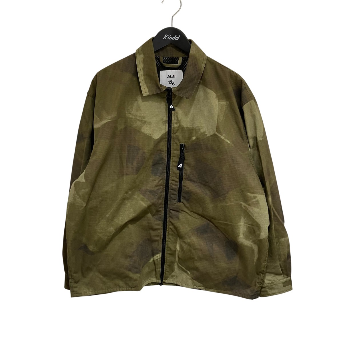 【中古】 ArkAir RHC OVERSHIRT ジップジャケット カーキ サイズ：L 【価格見直し】