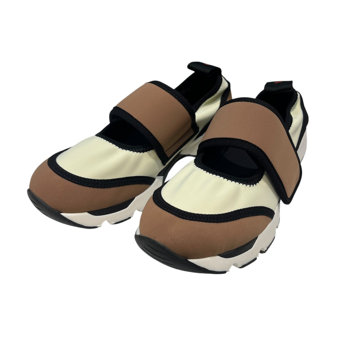 【中古】 MARNI　 スニーカー SNZW020602 P7613 ホワイト×ブラウン サイズ：37 【180326】（マルニ）
