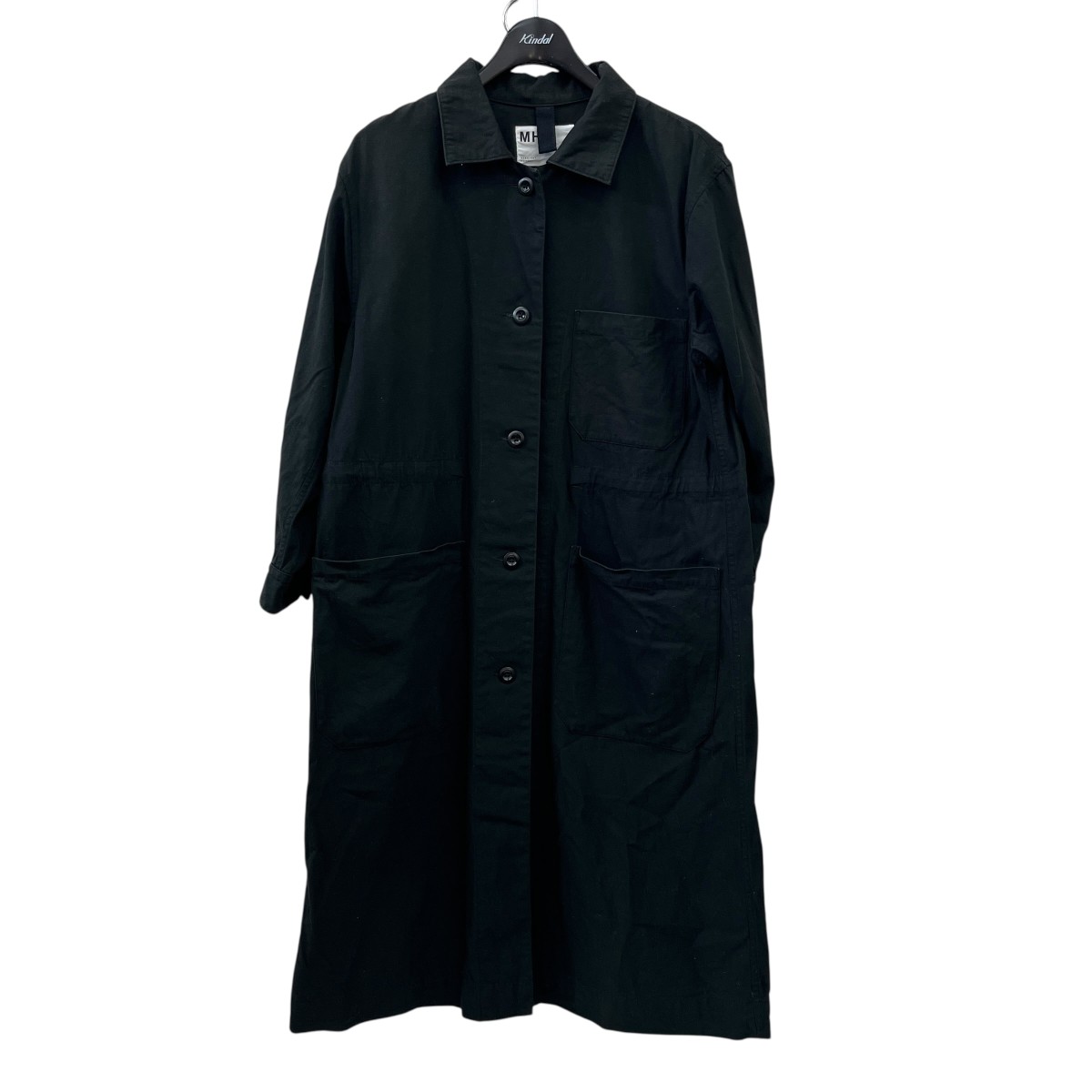 【中古】MHL 販売店厚地の外套 595-2158502 黒いこと 大きさ：2 【190326】（エムエイチエル）