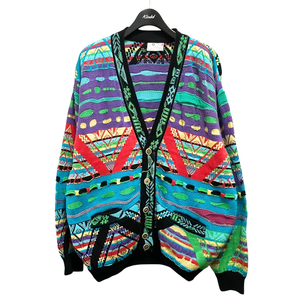 【中古】COOGI V素っ首ジレー マルチ色つや 大きさ：L 【220426】（クージー）