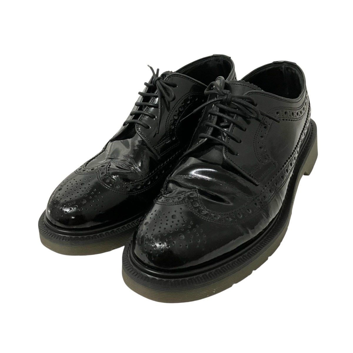 【中古】 LOAKE　 ROYAL BROGUE ウィングチップシューズ C840C1 ブラック サイズ：7 【190326】（ローク）