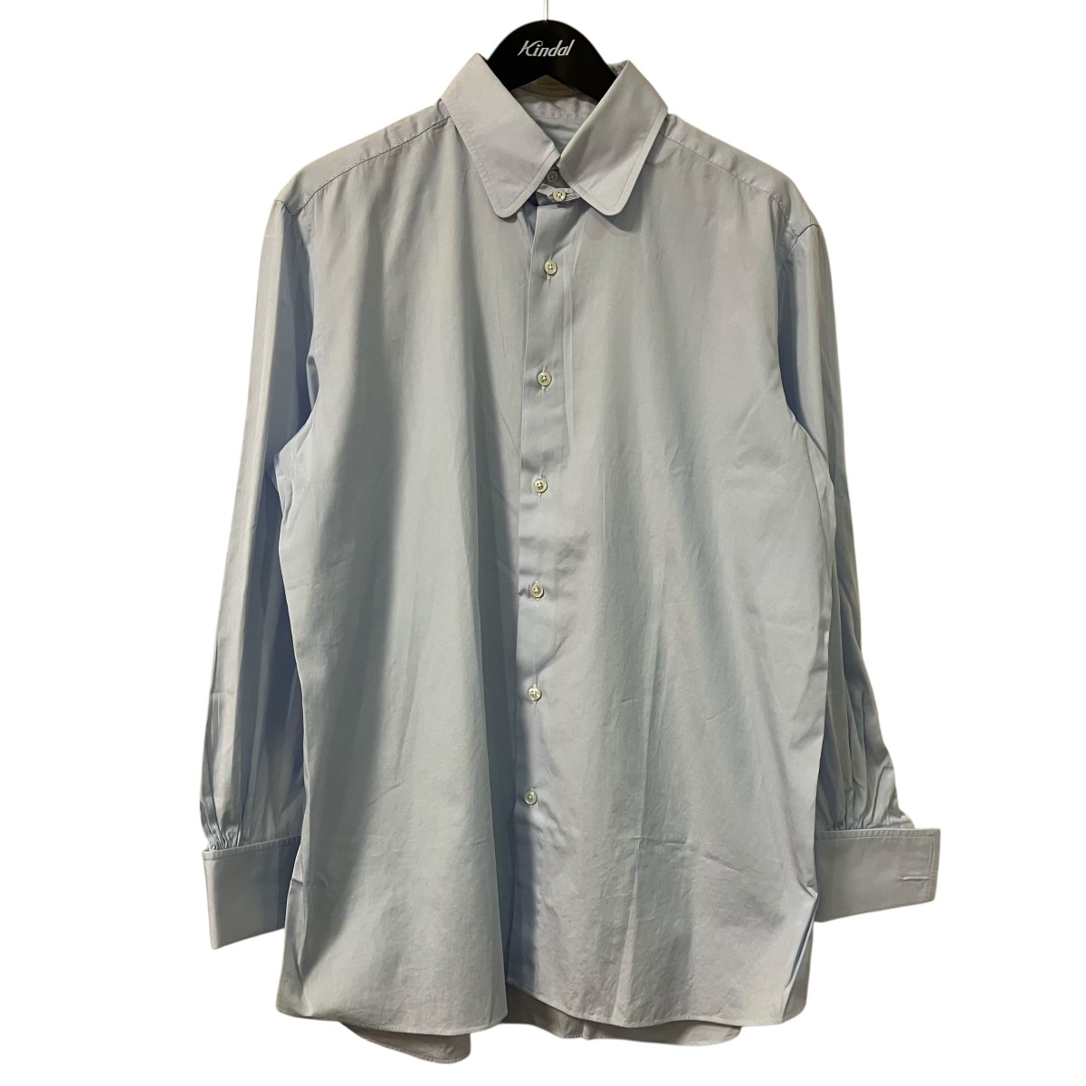 【中古】 anna matuozzo　 MADE IN ITALY 長袖シャツ スカイブルー サイズ：16/42 【190326】（アンナ マトッツォ）