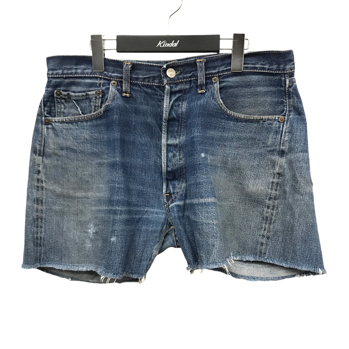 【中古】 LEVI’S　 BIGE J刻印 紙パッチ ボタン裏J刻印 デニムショートパンツ インディゴ サイズ：36 【190326】（リーバイス）