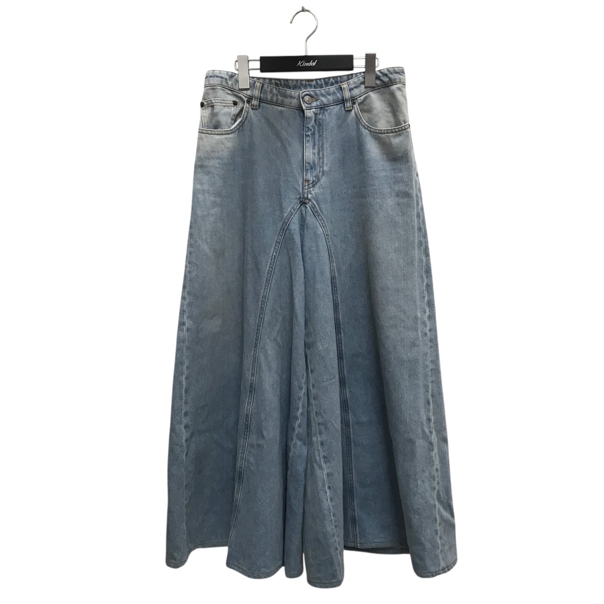 【中古】\u003cBR\u003eMM6 Maison Margiela\u003cBR\u003e19SS ワイドレッグデニム ジーンズズボン下 S32天使の都市0173 インディゴ 大きさ：40\u003cBR\u003e【必要経費思いかえす】