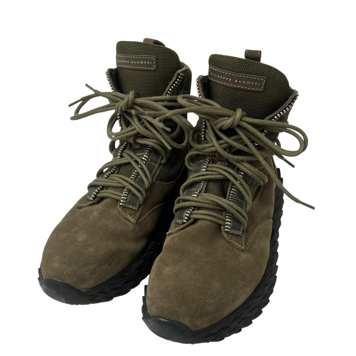【中古】 GIUSEPPE ZANOTTI　 スニーカー カーキ サイズ：39 【190326】（ジュゼッペ・ザノッティ）