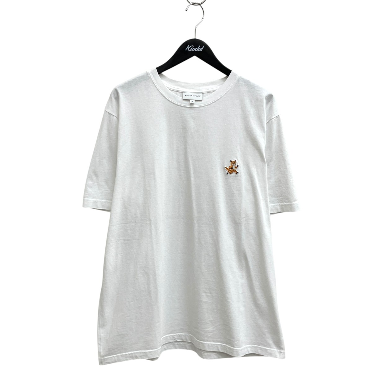 【中古】 MAISON KITSUNE　 SPEEDY FOX PATCH COMFORT TEE Tシャツ MM00125KJ0008 ホワイト サイズ：XL 【190326】（メゾンキツネ）
