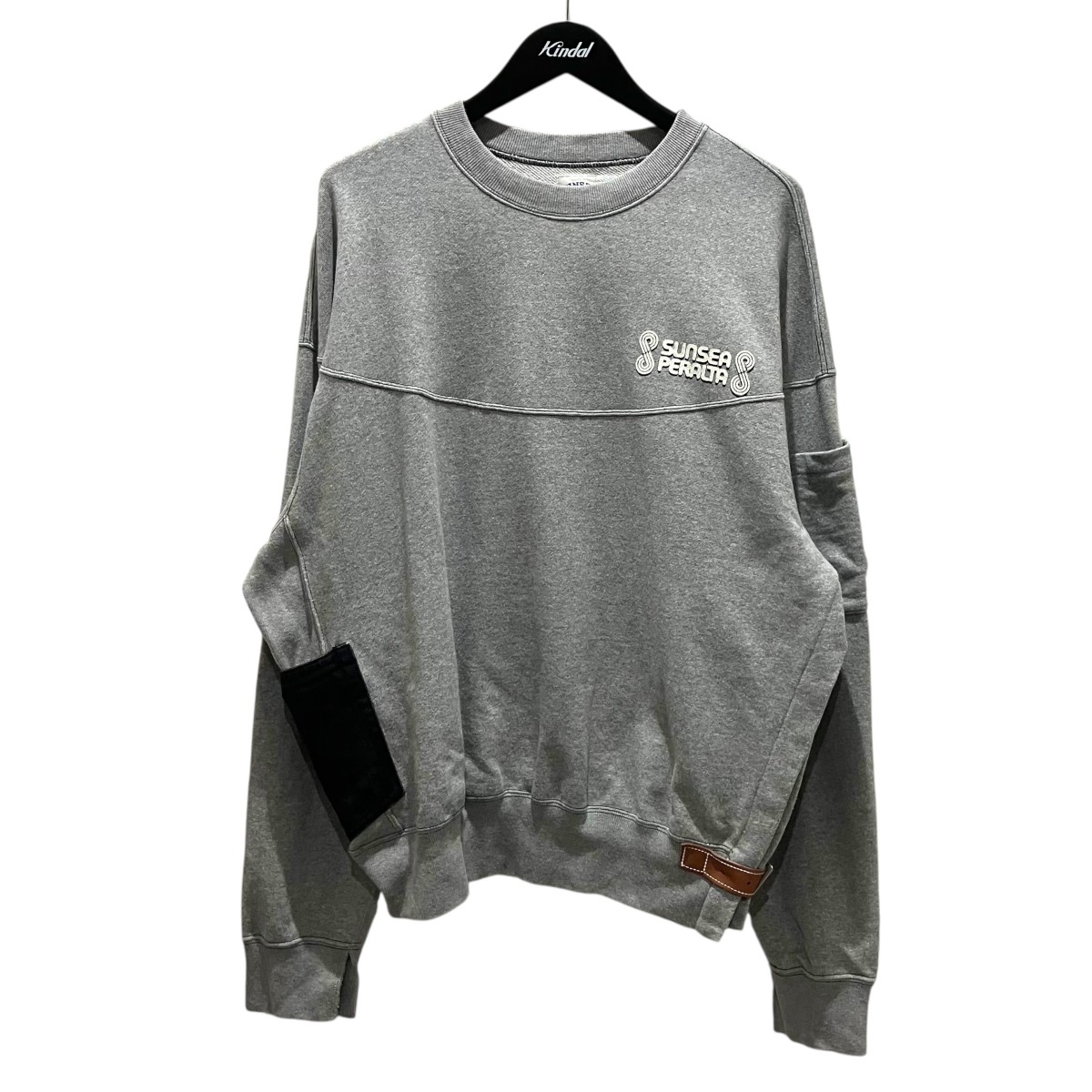 【中古】 SUNSEA　 【SUNSEA2906 PERALTA SWEAT SHIRTS】 スウェット グレー サイズ：3 【190326】（サンシー）