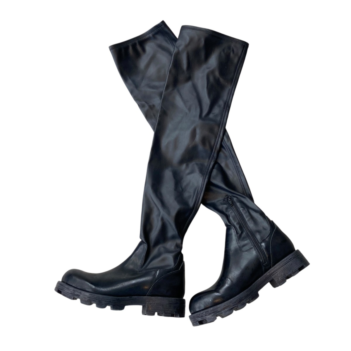 【中古】DIESEL 24SS D-Hammer HCH ロングブーツ G03081 黒いこと 大きさ：39 【190326】（ディーゼル）