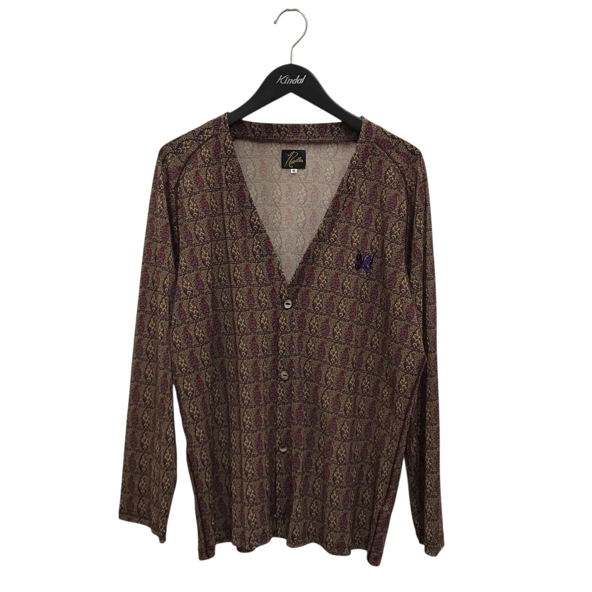 【中古】<br>Needles<br>OT251 V Neck Cardigan カーディガン ブラウン サイズ：M<br>【価格見直し】