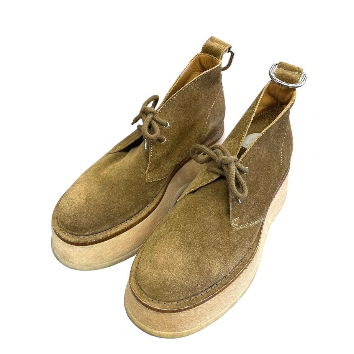 【中古】\u003cBR\u003eMaison Margiela\u003cBR\u003eチャッカーブーツ ベージュ 大きさ：-\u003cBR\u003e【必要経費思いかえす】