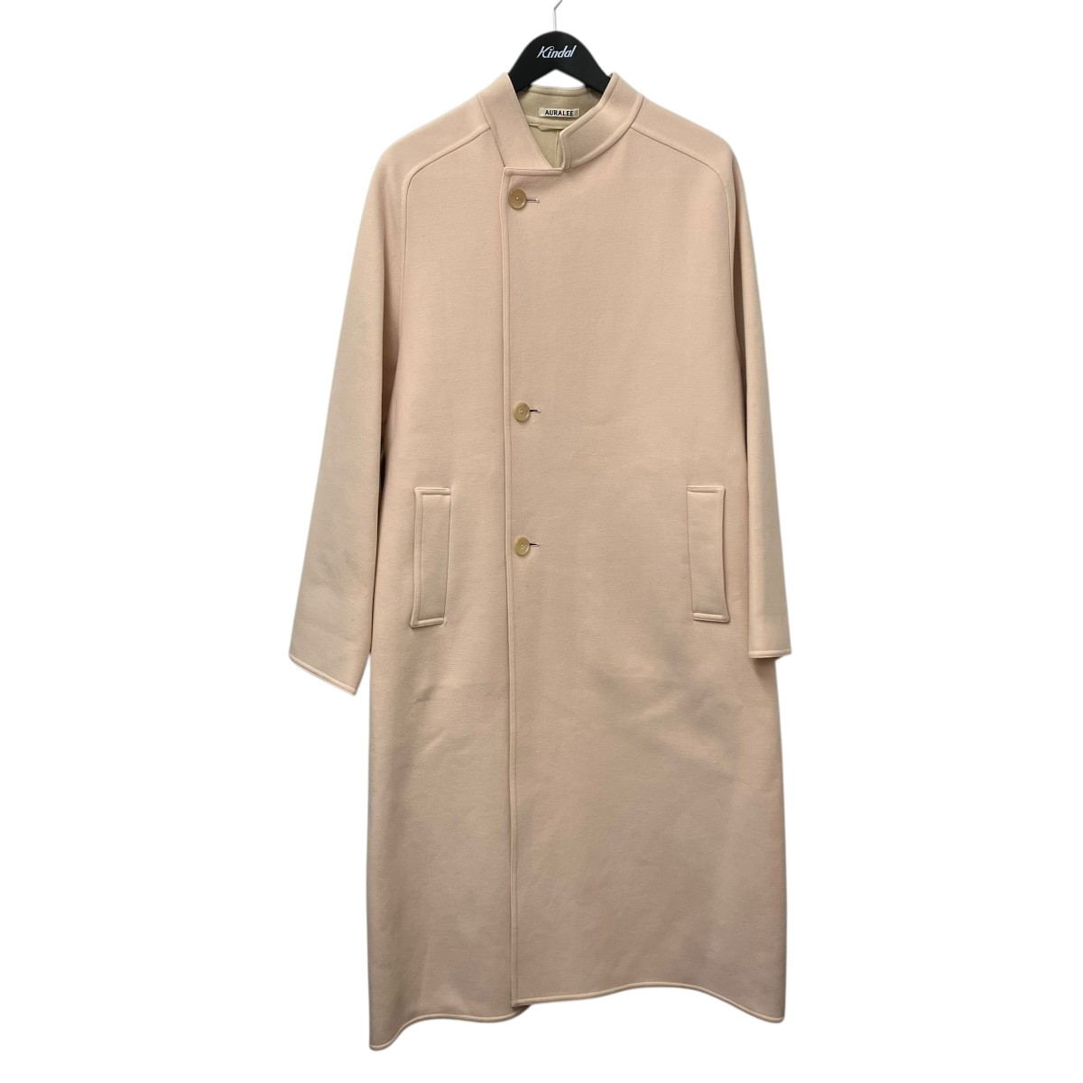 【中古】 AURALEE　 20AW SUPER FINE MELTON LONG COAT コート A20AC03WM ピンク サイズ：0 【200326】（オーラリー）