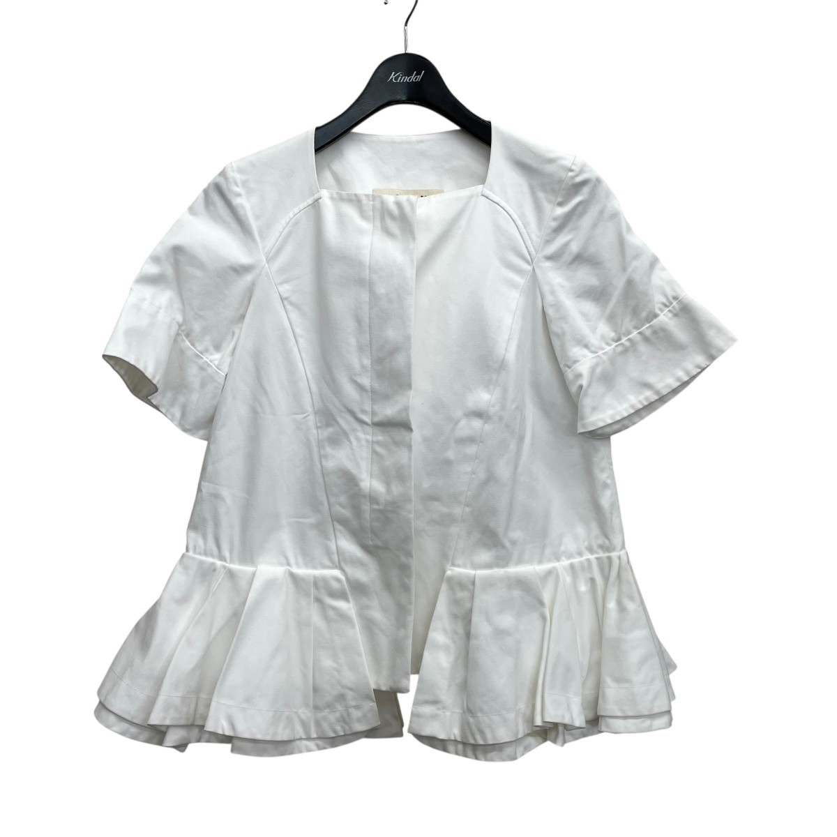 【中古】 MARNI　 半袖フリルジャケット E13GIMAN48A00TCP41 ホワイト サイズ：38 【200326】（マルニ）