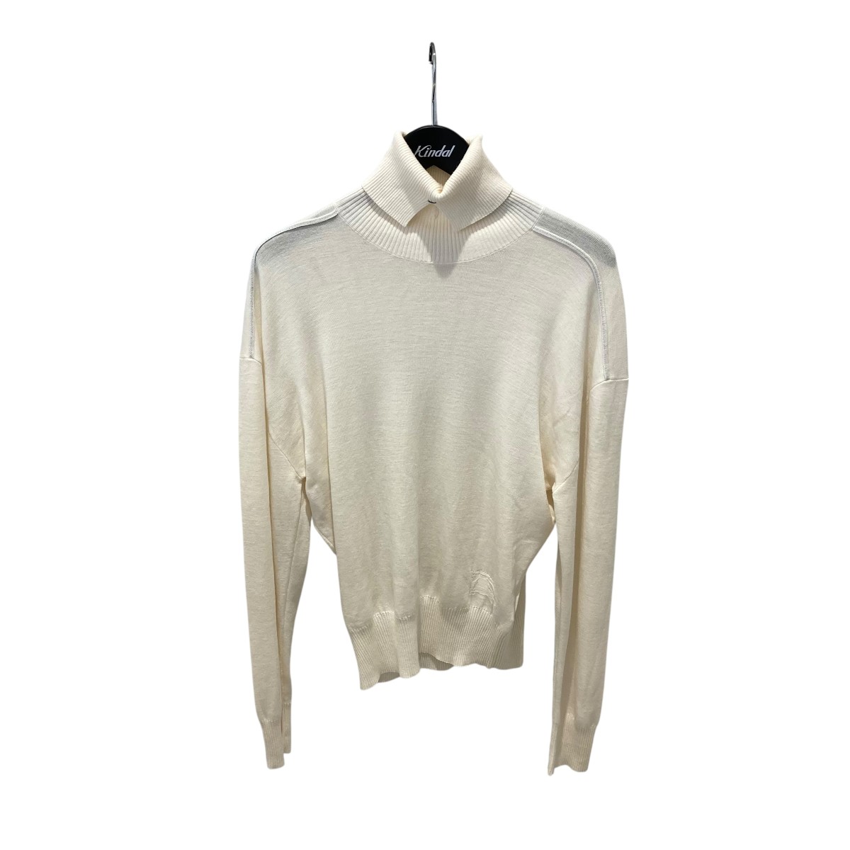 【中古】 BURBERRY タートルネックニット 8096175 ホワイト サイズ:M 【200326】(バーバリー)