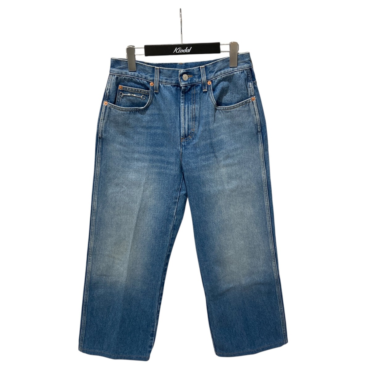 【中古】 GUCCI　 24SS ホースビット付ストレートジーンズ デニムパンツ 764349 インディゴ サイズ：28 【200326】（グッチ） 36,179円