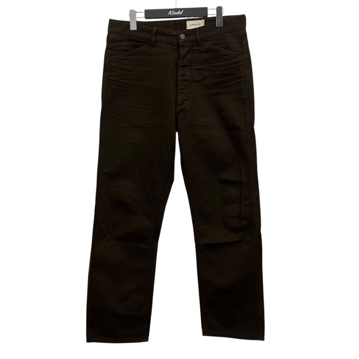 【中古】 LEMAIRE　 curved 5-pocket espresso trousers 5ポケットトラウザー ブラウン サイズ：48 【200326】（ルメール）