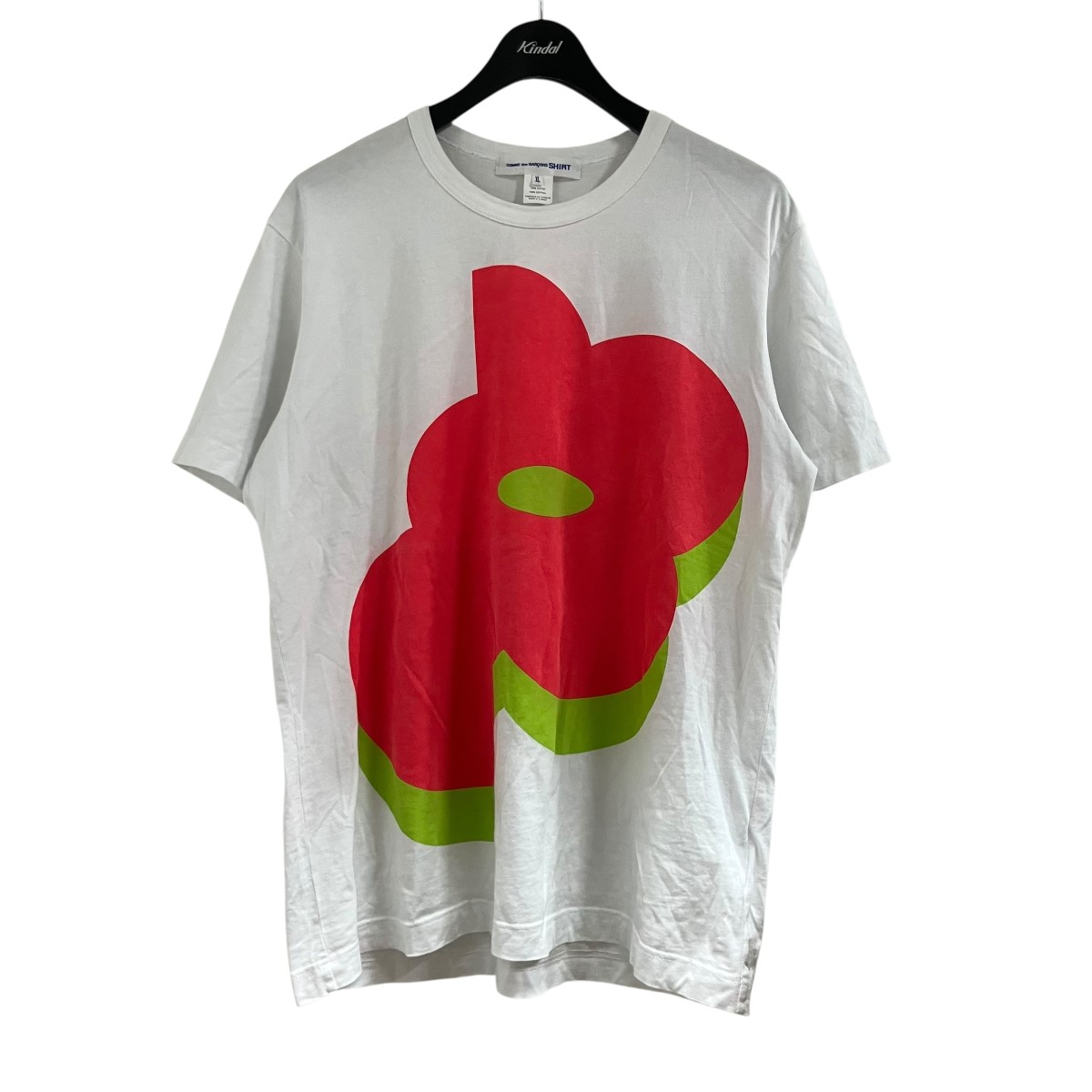 【中古】COMME des GARCONS SHIRT 刷り上げるプルオーバー 白いこと 大きさ：XL 【200326】（コムデギャルソンシャツ）