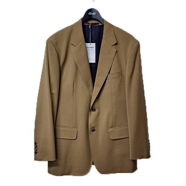 【中古】 WACKO MARIA×DORMEUIL　 テーラードジャケット 24SS-WMO-SU03 ゴールド(ライトブラウン) サイズ：L 【200326】（ワコマリア×ドーメル）