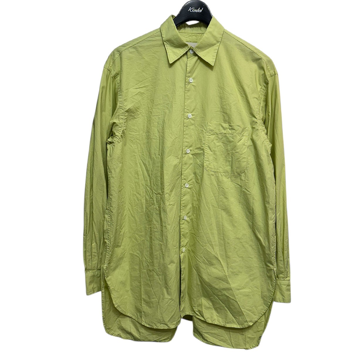 【中古】YOKE BOXY REGULAR COLLAR SHIRT ボクシーレギュラーカラーシャツ YK24SS0661SH 緑であること 大きさ：2 【200326】（ヨーク）