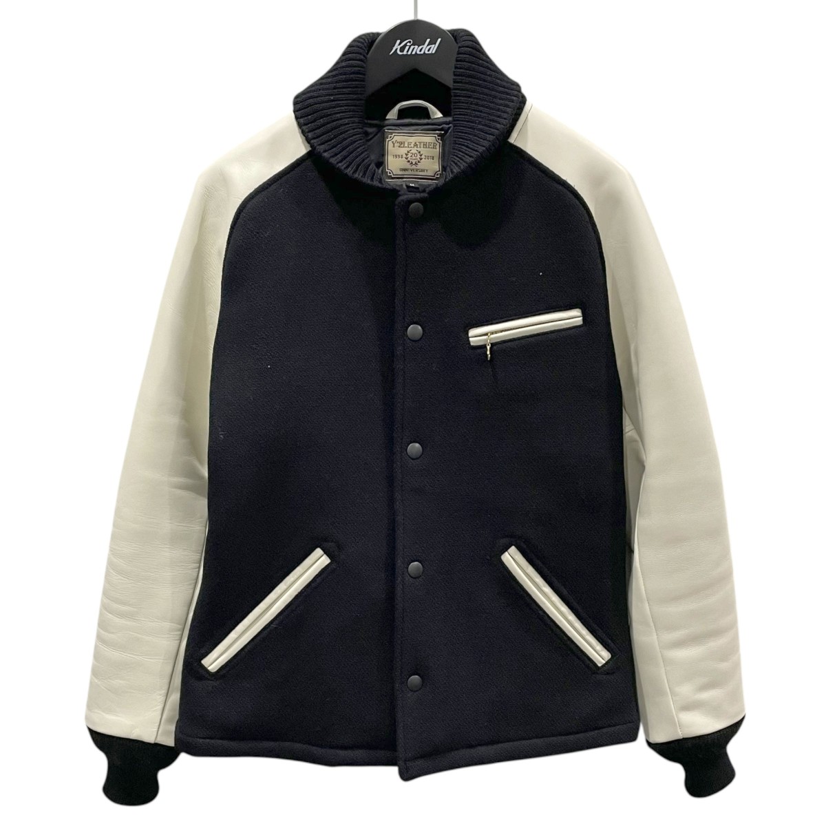 【中古】 y2leather　 スタジャン 20周年STEER HARD×MELTON Plaraoh JKT ファラオジャケット ブラック・クリーム サイズ：M 【200326】（ワイツーレザー）