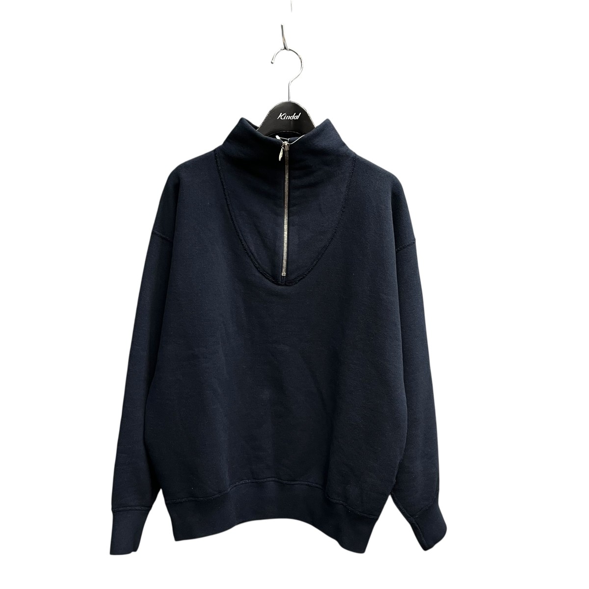 【中古】HERILLZip Up Sweat Shirts ハーフジップスウェット 26-070-HL-8020-10 ネイビー サイズ:0【価格見直し】|ブランド古着のカインドオル