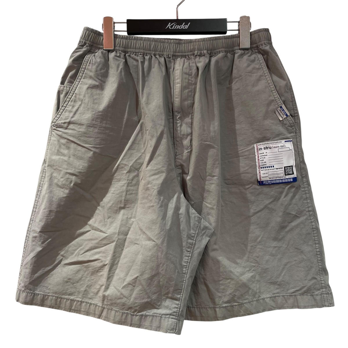 【中古】 Maison MIHARA YASUHIRO TYPEWRITER CLOTH SHORTS ハーフパンツ I12SP014 グレー サイズ：46 【価格見直し】