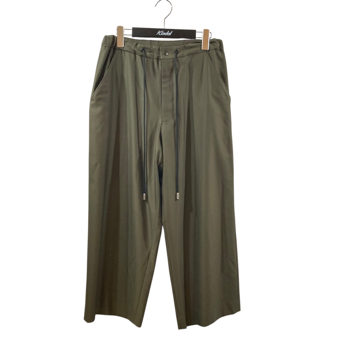 【中古】\u003cBR\u003eTHE RERACS\u003cBR\u003eWIDE EASY SLACKS 広広としたズボン下 20SSREP1-166 カーキ 大きさ：46\u003cBR\u003e【通貨価値思いなおす】
