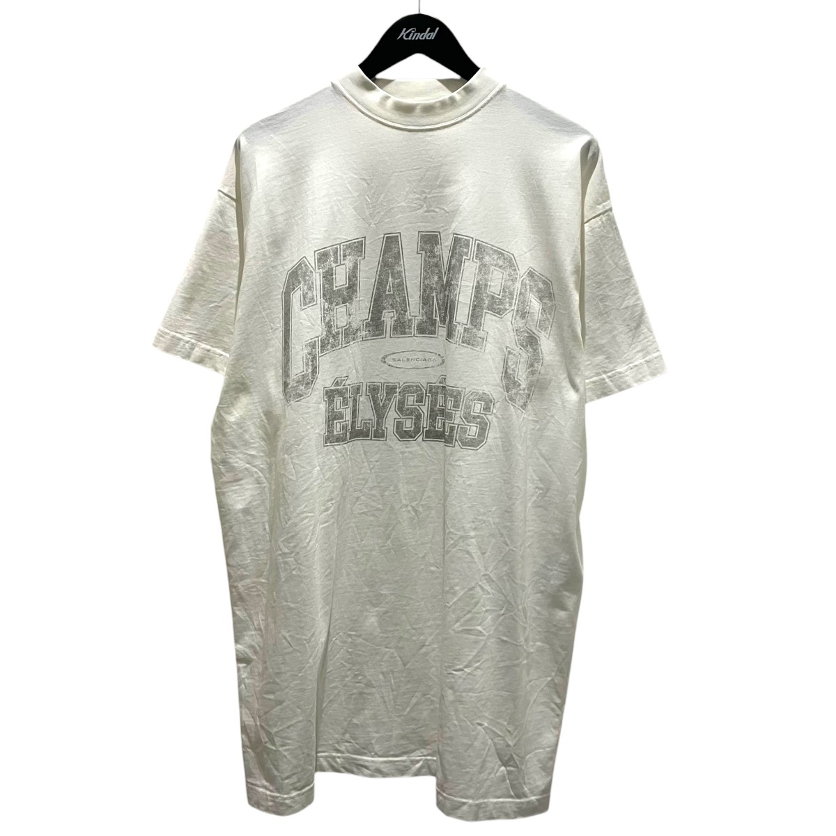 【中古】BALENCIAGA 【Over Champs-Elysees】 半袖プルオーバー 787349 白いこと 大きさ：1 【210326】（バレンシアガ）