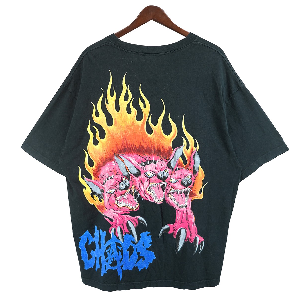 【中古】 TRAVIS SCOTT Cactus Jack×SAINT MICHAEL　 23SS × SAINT MICHAEL UTOPIA アルバムリリース記念 コラボ グラフィック Tシャツ ブラック サイズ：XL 【210326】（トラヴィススコット カクタスジャック×セントマイケル）