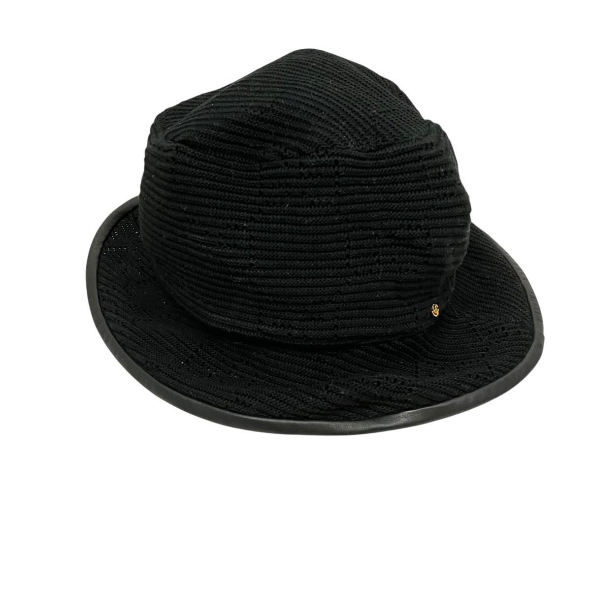 【中古】 GUCCI　 GGニットフェドラバケットハット 656573 3HAC2 ブラック サイズ：L/58cm 【210326】（グッチ）