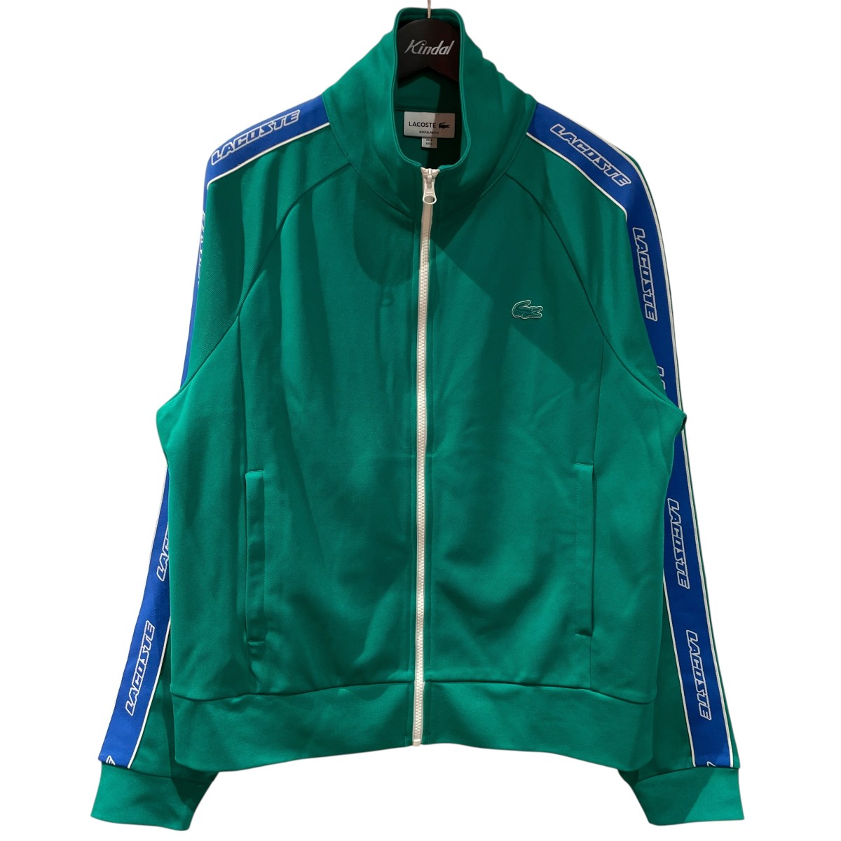 【中古】 LACOSTE　 ヘリテージマッシュアップトラックジャケット トラックジャケット SH0081 グリーン サイズ：L 【210326】（ラコステ）