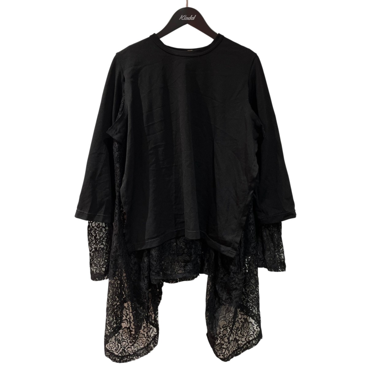【中古】 COMME des GARCONS AD2022 シアーカットソー gj t004 ブラック サイズ:M 【210326】(コムデギャルソン)