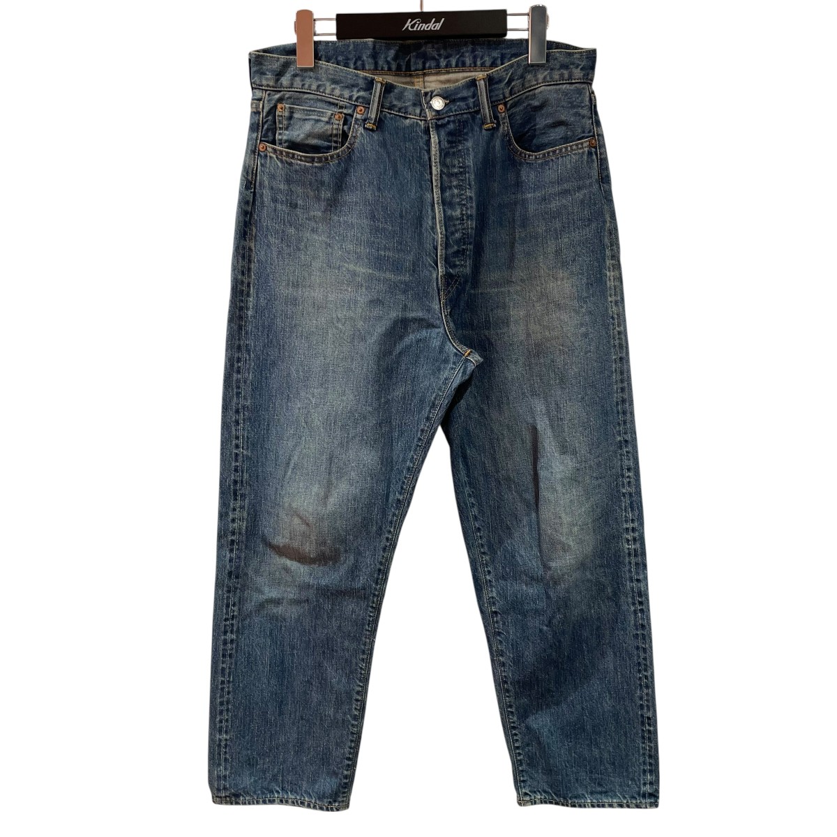 【中古】 A．PRESSE　 Washed Denim Wide Pants デニムパンツ 22SAP-04-07H ブルー サイズ：30 【210326】（アプレッセ）