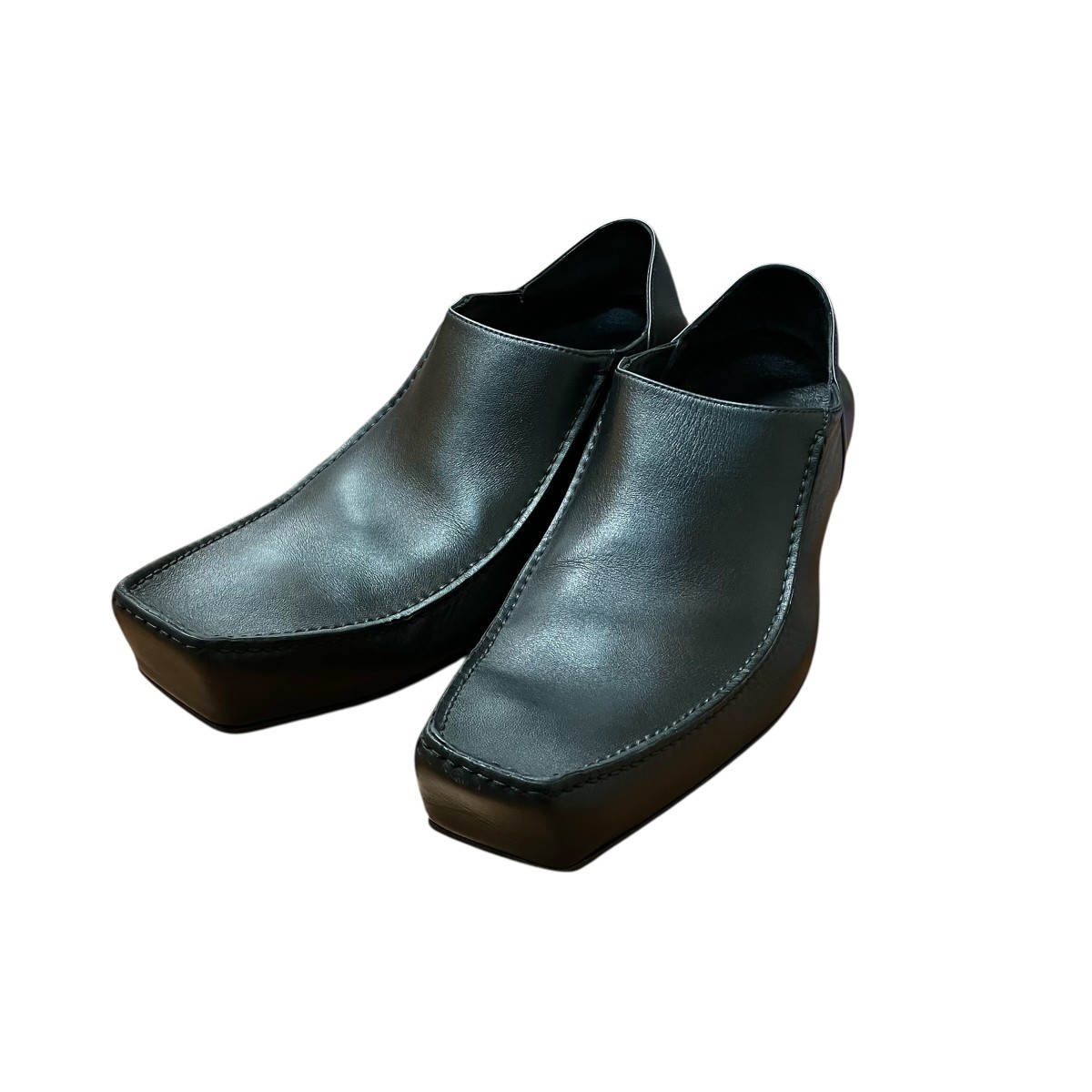 【中古】BALENCIAGA ROMEO なめし革シューズ 769603 黒いこと 大いさ：43 【120526】（バレンシアガ）