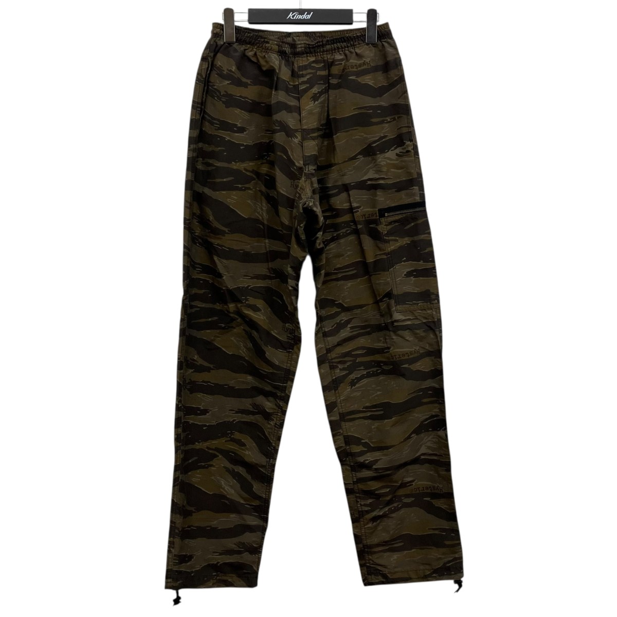 【中古】 Hysteric Glamour　 タイガーカモ パラシュートパンツ カーキ サイズ：Free 【220326】（ヒステリックグラマー）