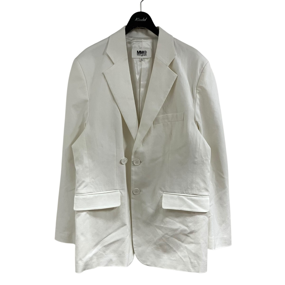 【中古】 MM6 Maison Margiela　 テーラードリネンジャケット ホワイト サイズ：40 【220326】（マルタンマルジェラ） 28,587円