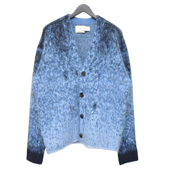 【中古】FENG CHEN WANG　Gradient Knit Cardigan　グラディエントニットカーディガン　FUF20KT15 ネイビー サイズ：S 【220326】（フェンチェンワン）｜ブランド古着のカインドオル